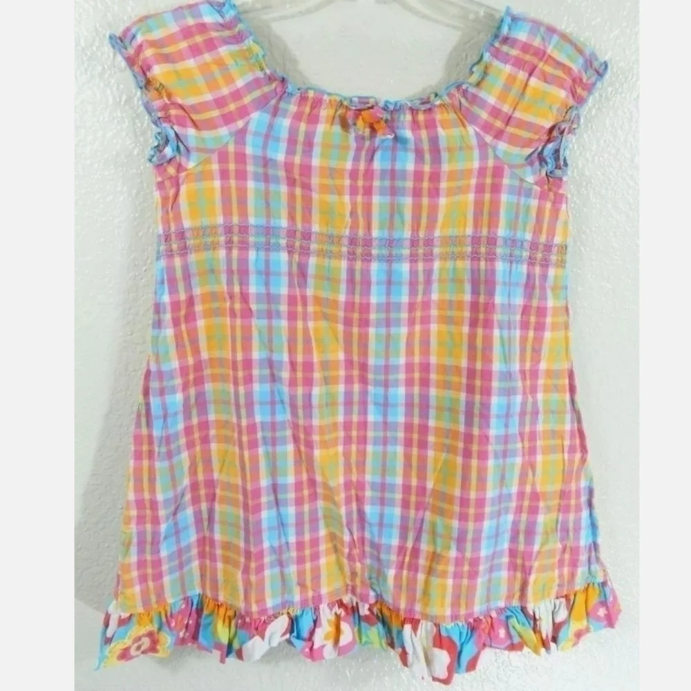 Hanna Andersson Multicolor Plaid‎ Dress **Runs Large**